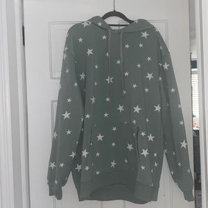 Sage green star sweatshirt